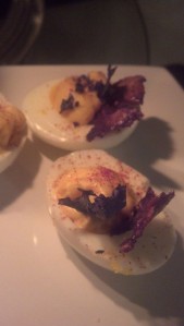 King Oyster Deviled Eggs